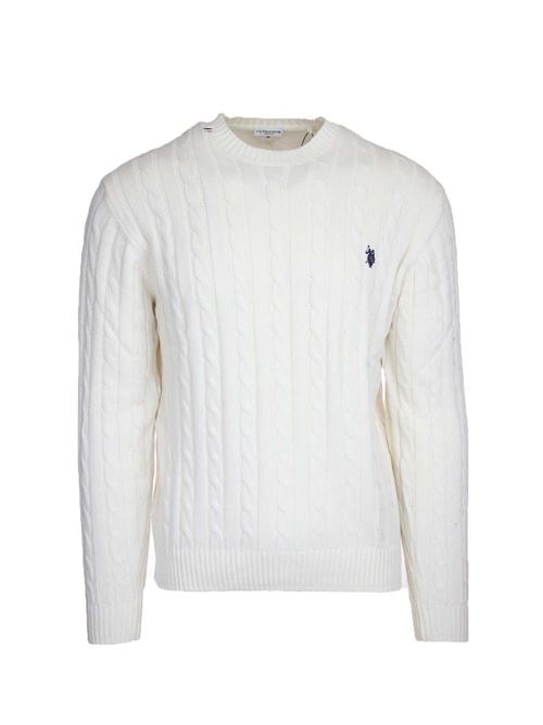 Pullover girocollo trecce US Polo Assn | Maglie | 73005413101